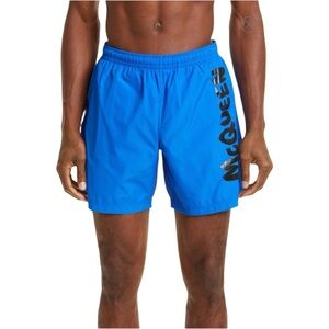 ALEXANDER MCQUEEN Graffiti Logo Swim Trunks  Sz M ITALY (current collection)